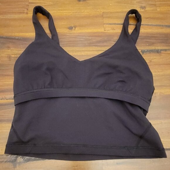 Lululemon Sports Bra Womens 8 Align Black Stretch Tank Top Sporty Gym Fitness - Picture 8 of 15